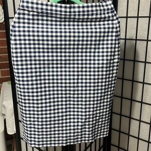 NWT, J. Crew Checkered Blue/white, 8P